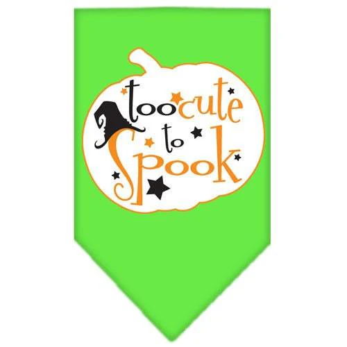 Halloween Pet and Dog Bandana Screen Printed, "Too Cute To Spook" - Image 10
