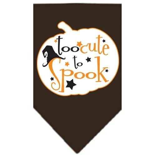 Halloween Pet and Dog Bandana Screen Printed, "Too Cute To Spook" - Image 3