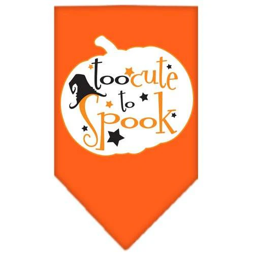 Halloween Pet and Dog Bandana Screen Printed, "Too Cute To Spook" - Image 4