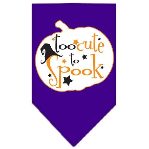 Halloween Pet and Dog Bandana Screen Printed, "Too Cute To Spook" - Image 5