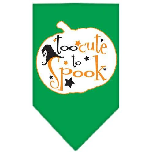 Halloween Pet and Dog Bandana Screen Printed, "Too Cute To Spook" - Image 9