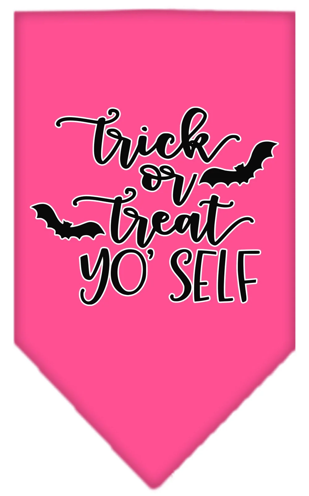 Halloween Pet and Dog Bandana Screen Printed, "Trick Or Treat Yo' Self" - Image 10