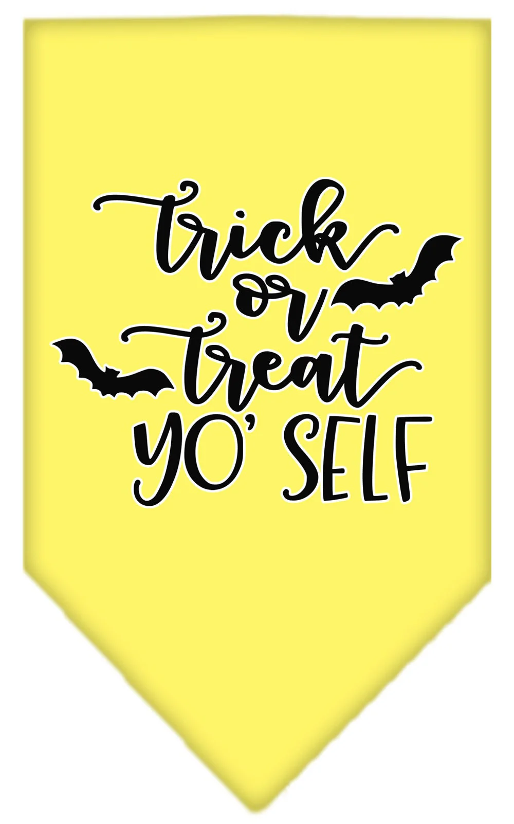 Halloween Pet and Dog Bandana Screen Printed, "Trick Or Treat Yo' Self" - Image 5