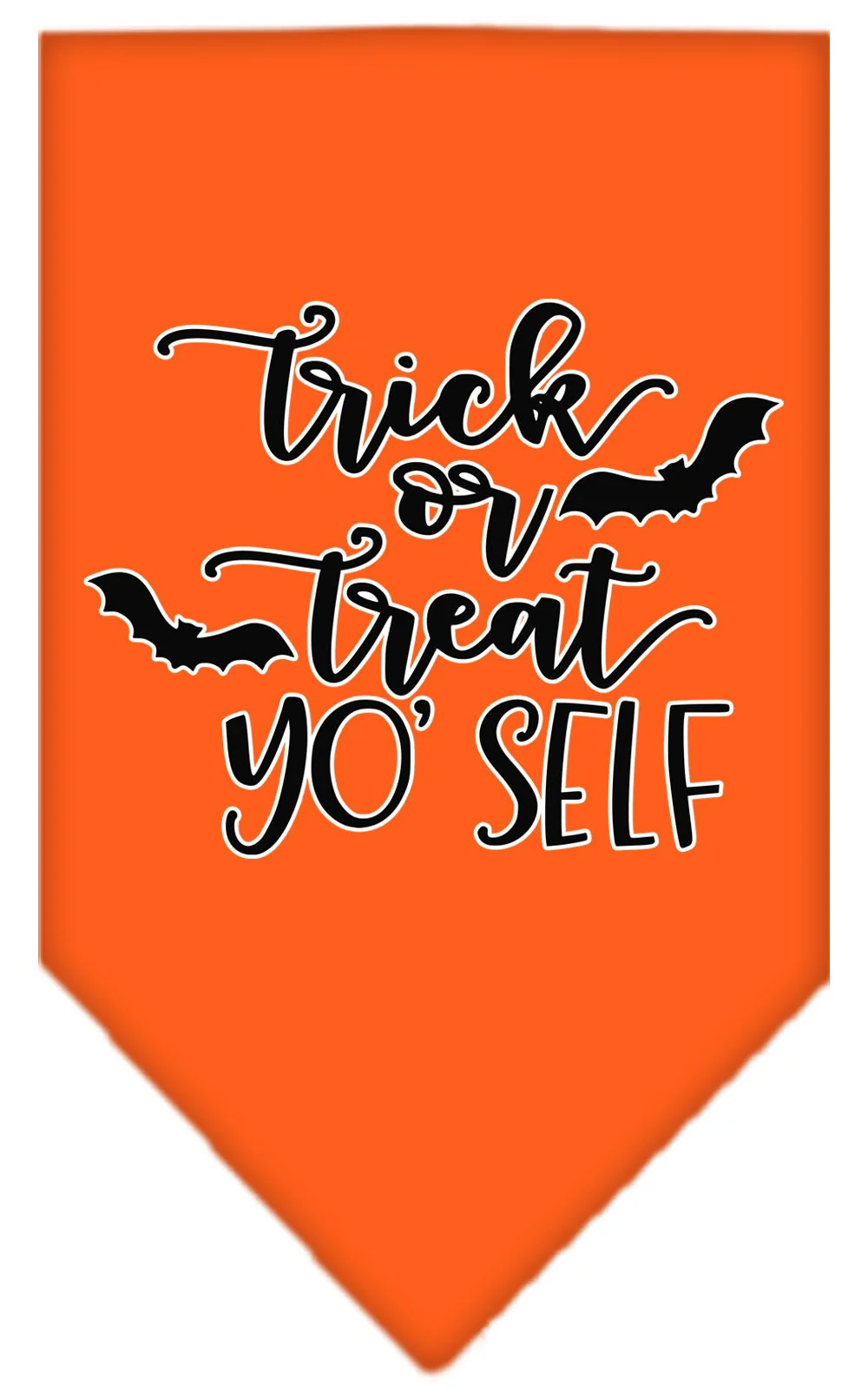 Halloween Pet and Dog Bandana Screen Printed, "Trick Or Treat Yo' Self" - Image 6
