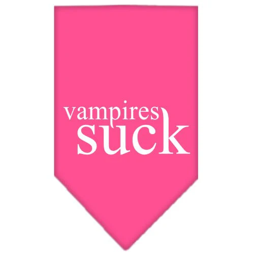 Halloween Pet and Dog Bandana Screen Printed, "Vampires Suck" - Image 10
