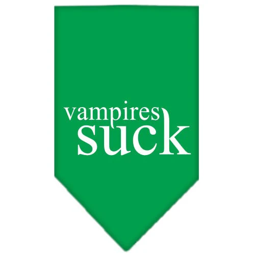 Halloween Pet and Dog Bandana Screen Printed, "Vampires Suck" - Image 3