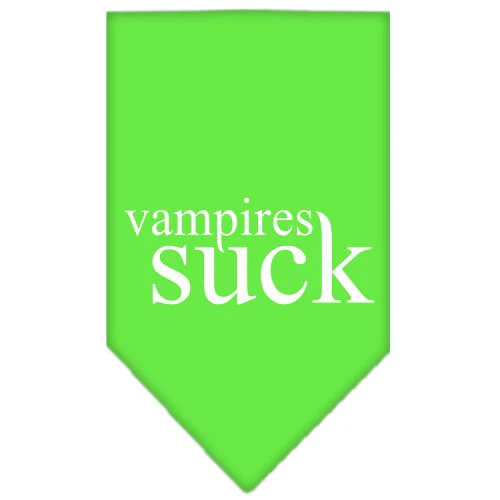 Halloween Pet and Dog Bandana Screen Printed, "Vampires Suck" - Image 4
