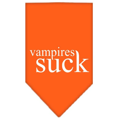 Halloween Pet and Dog Bandana Screen Printed, "Vampires Suck" - Image 5