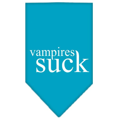 Halloween Pet and Dog Bandana Screen Printed, "Vampires Suck" - Image 7