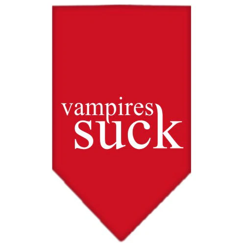 Halloween Pet and Dog Bandana Screen Printed, "Vampires Suck" - Image 8
