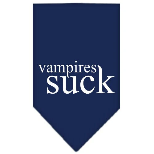 Halloween Pet and Dog Bandana Screen Printed, "Vampires Suck" - Image 9