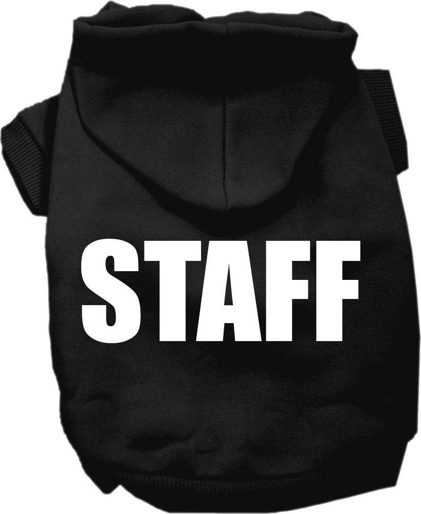 Halloween Pet Costume Hoodie Screen Printed, "Staff" - Image 3