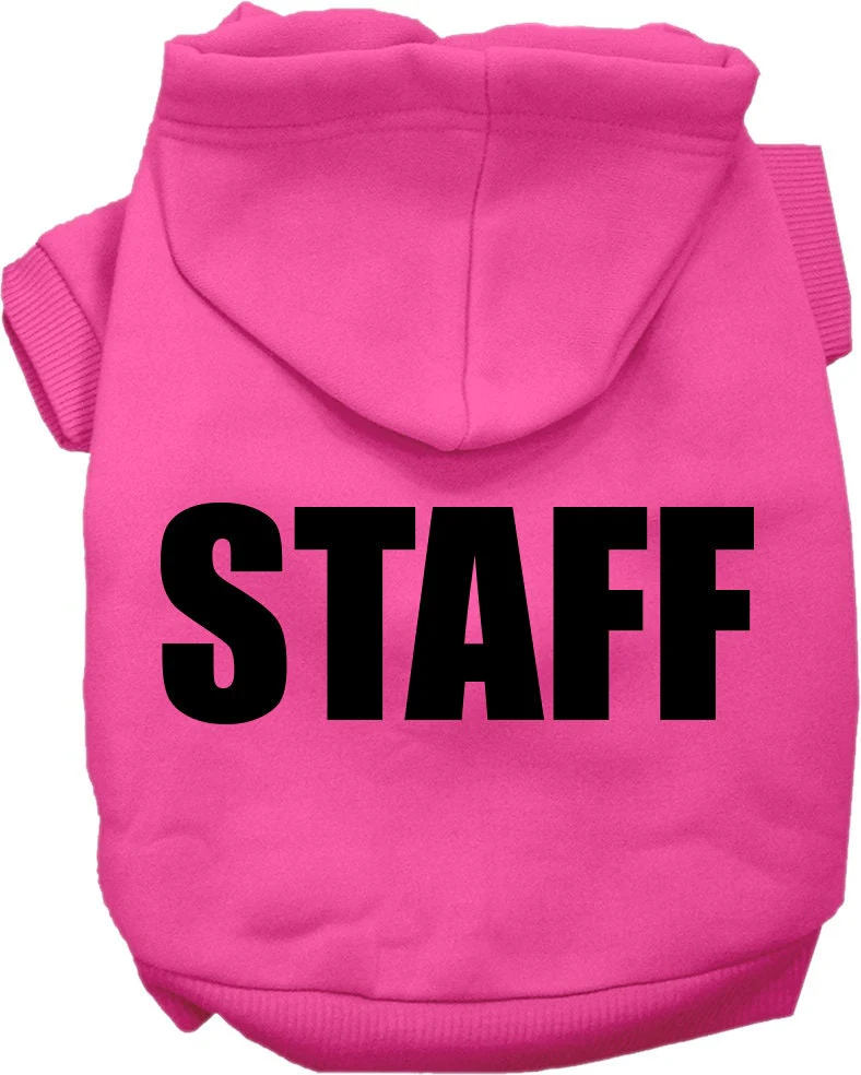 Halloween Pet Costume Hoodie Screen Printed, "Staff" - Image 4
