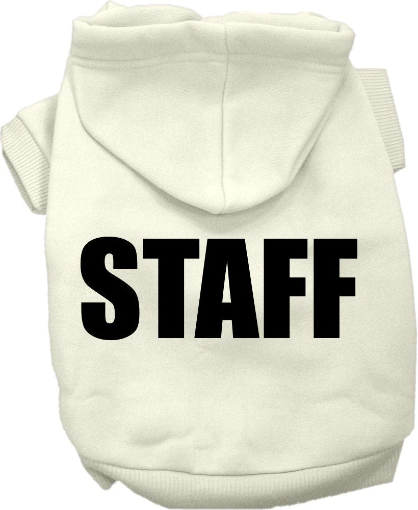 Halloween Pet Costume Hoodie Screen Printed, "Staff" - Image 5