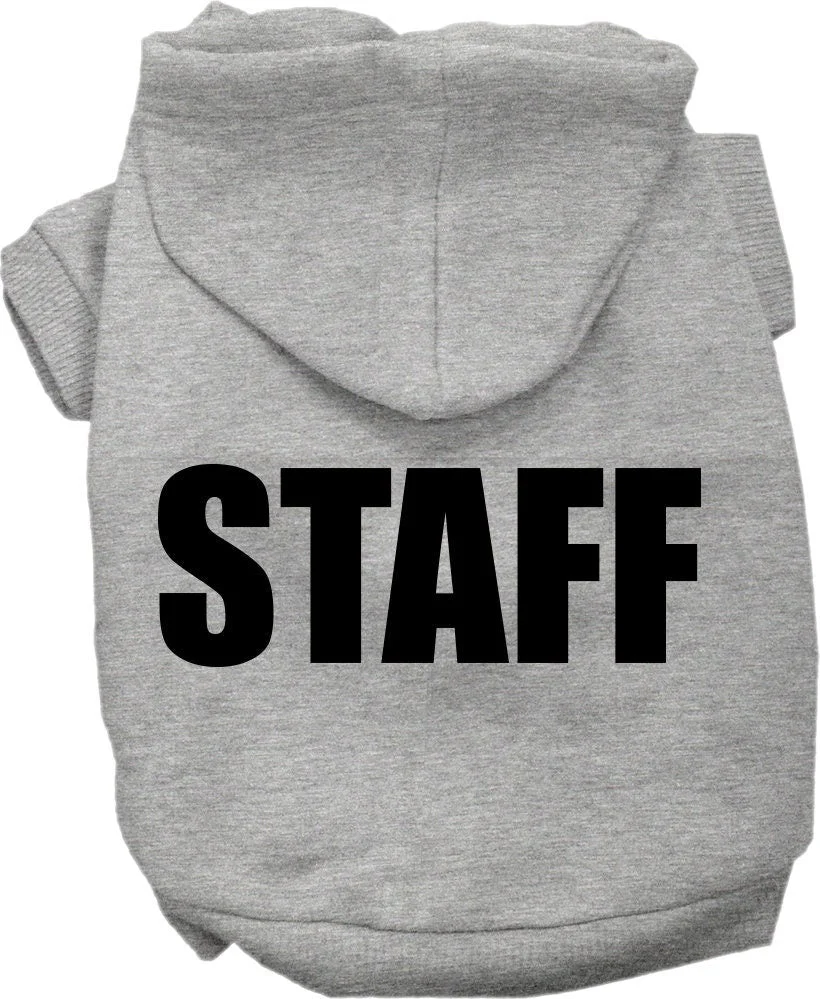 Halloween Pet Costume Hoodie Screen Printed, "Staff" - Image 6