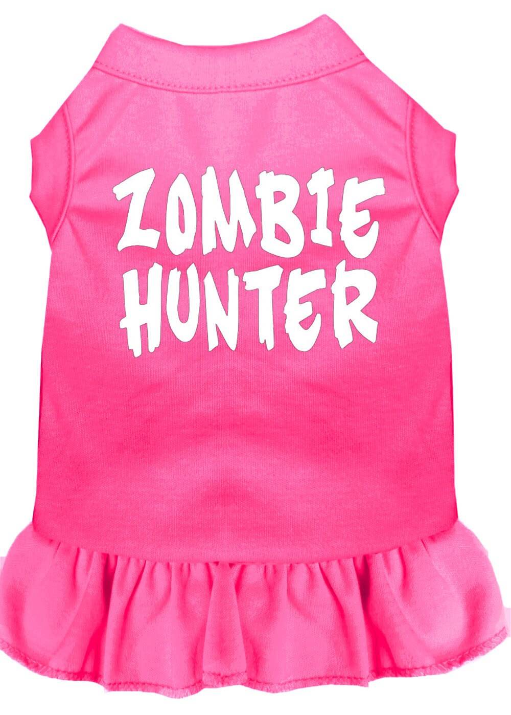 Halloween Pet Dog & Cat Dress Screen Printed, "Zombie Hunter" - Image 3