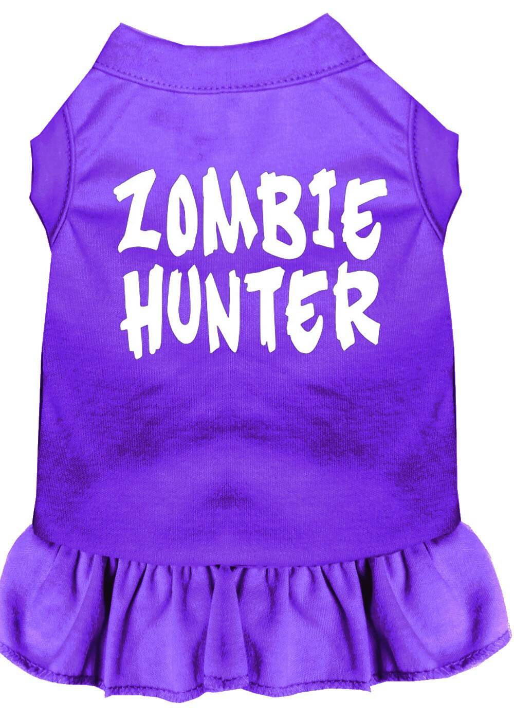 Halloween Pet Dog & Cat Dress Screen Printed, "Zombie Hunter" - Image 4