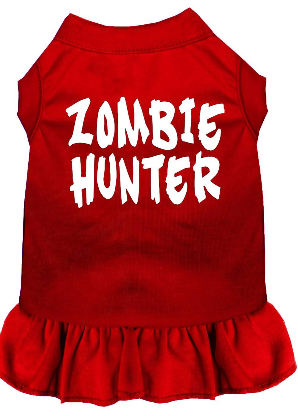 Halloween Pet Dog & Cat Dress Screen Printed, "Zombie Hunter" - Image 5