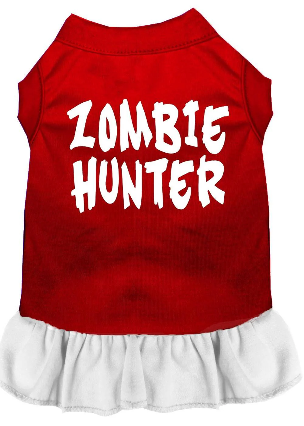 Halloween Pet Dog & Cat Dress Screen Printed, "Zombie Hunter" - Image 6