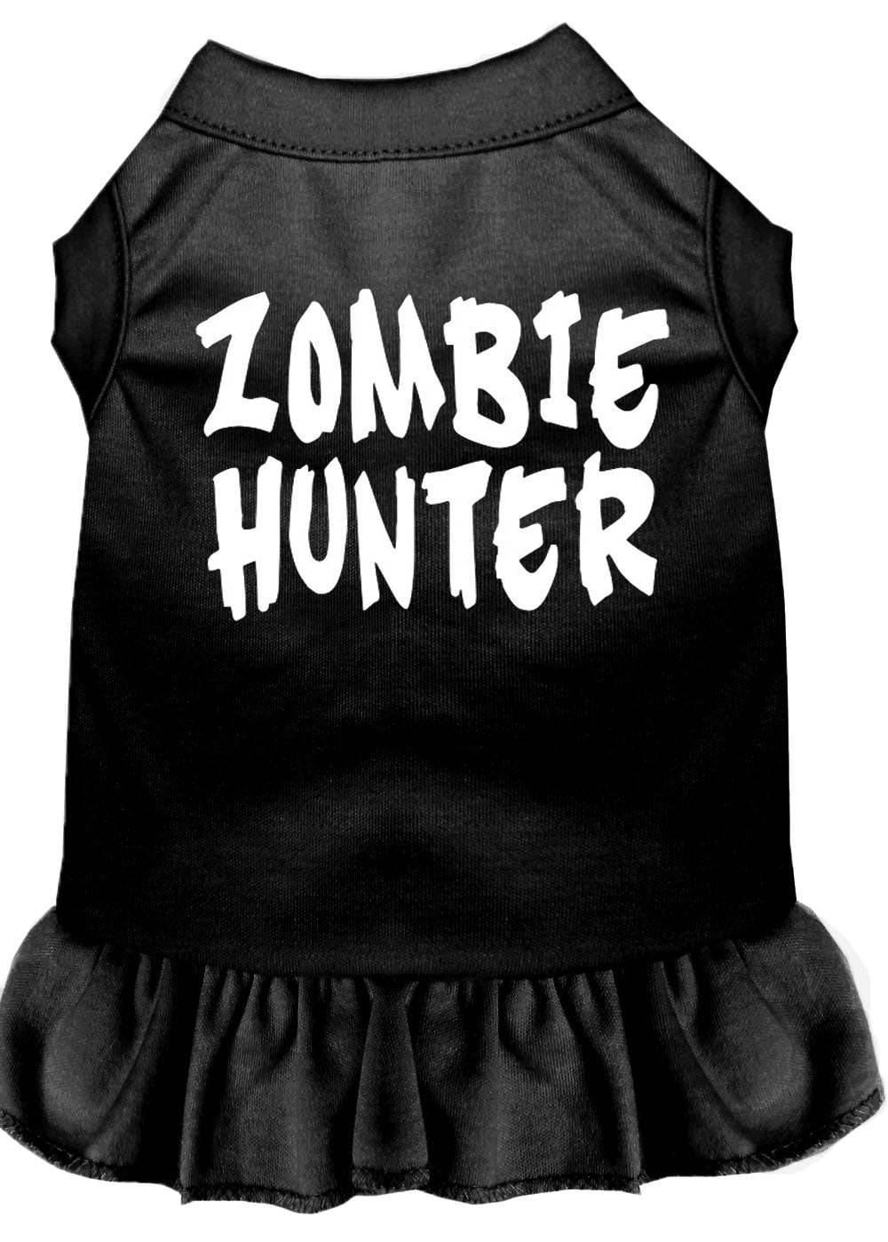 Halloween Pet Dog & Cat Dress Screen Printed, "Zombie Hunter" - Image 7