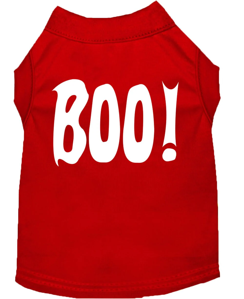 Halloween Pet Dog & Cat Shirt Screen Printed, "Boo!" - Image 5