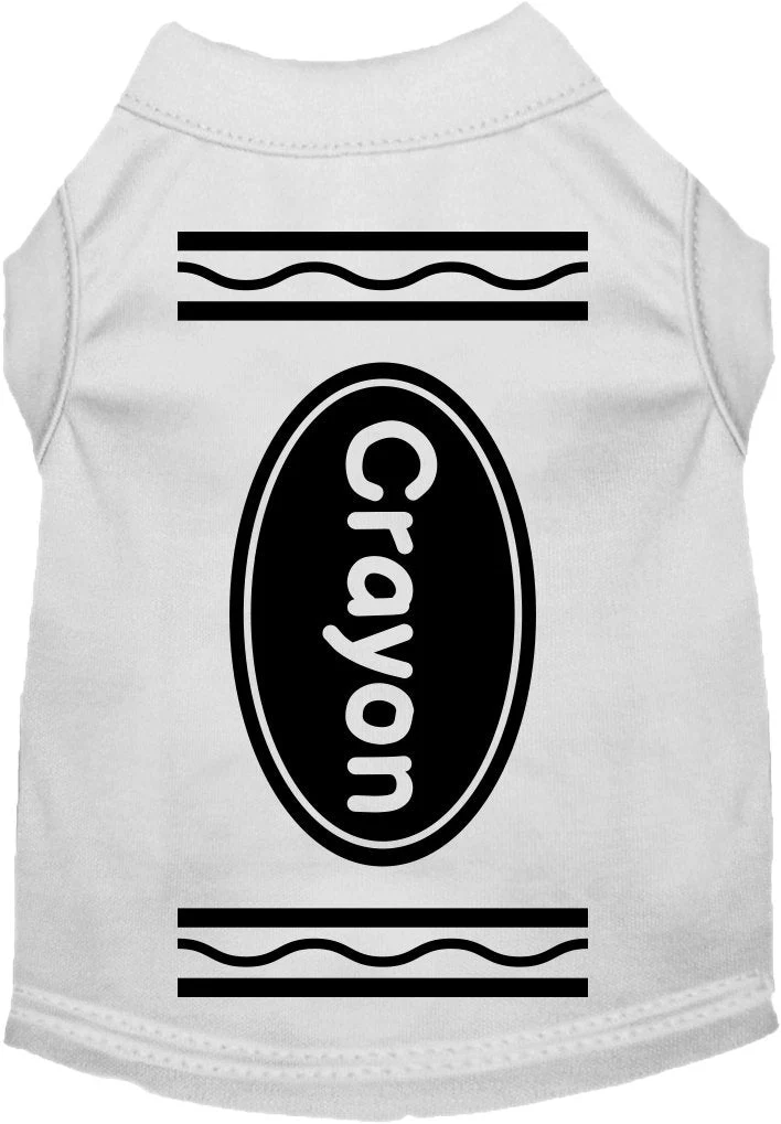 Halloween Pet Dog & Cat Shirt Screen Printed, "Crayon" - Image 7