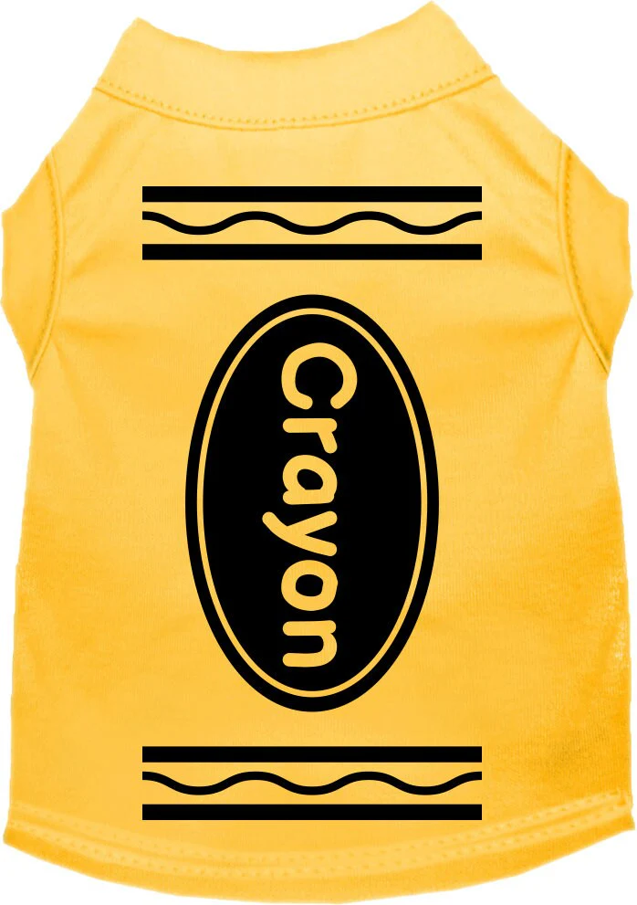 Halloween Pet Dog & Cat Shirt Screen Printed, "Crayon" - Image 8