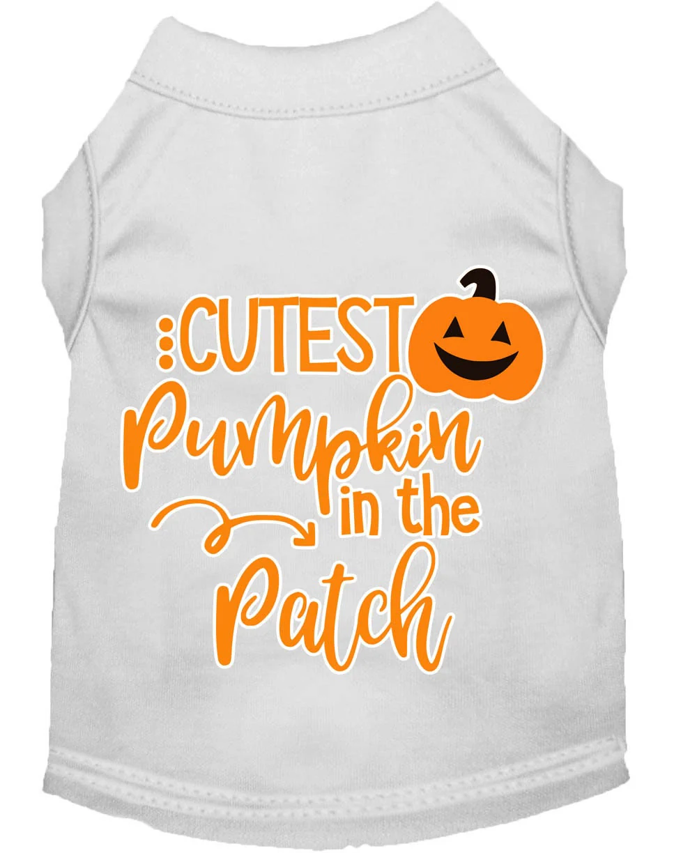 Halloween Pet Dog & Cat Shirt Screen Printed, "Cutest Pumpkin In The Patch" - Image 10