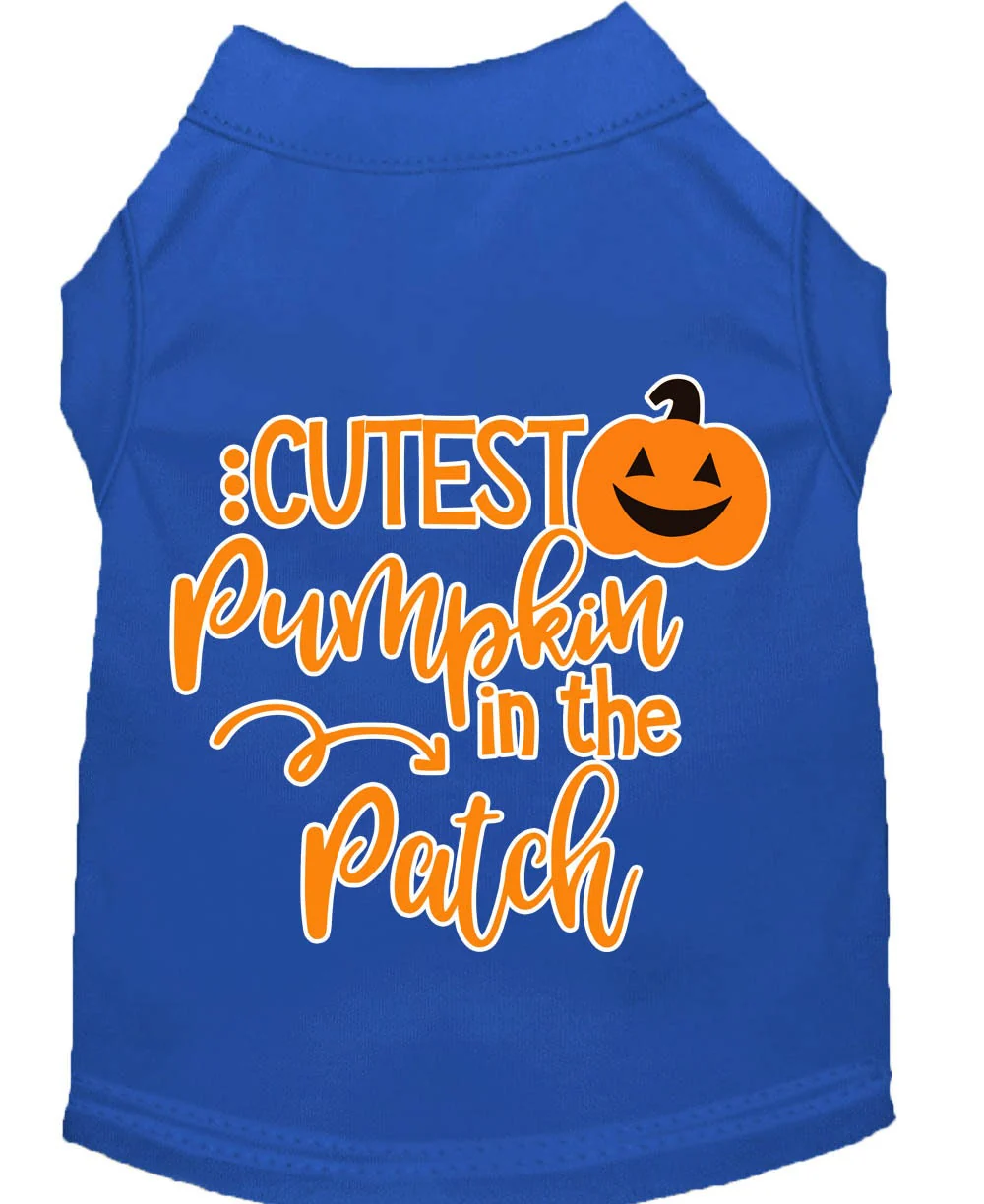 Halloween Pet Dog & Cat Shirt Screen Printed, "Cutest Pumpkin In The Patch" - Image 7