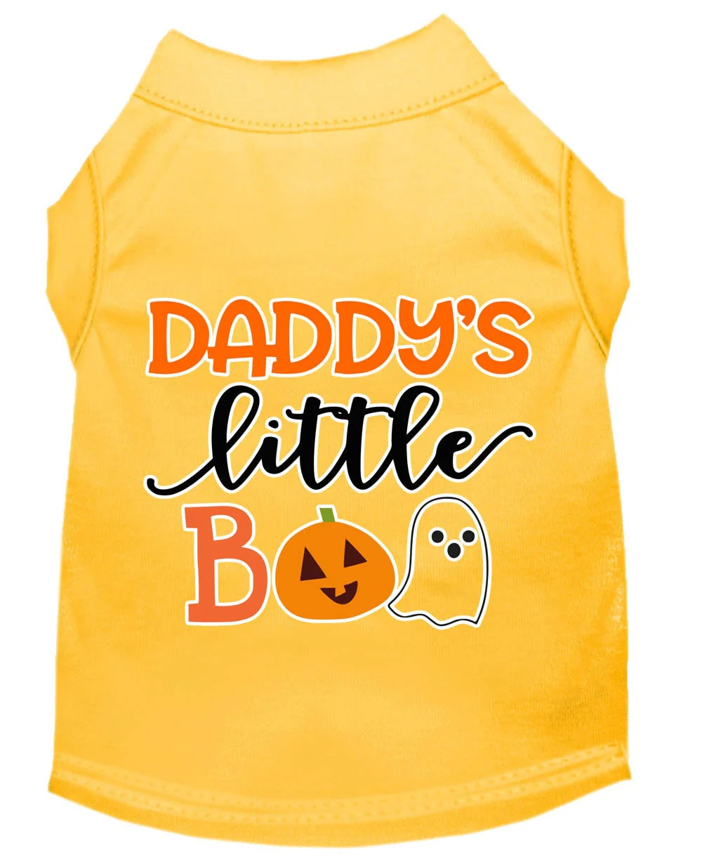 Halloween Pet Dog & Cat Shirt Screen Printed, "Daddy's Little Boo" - Image 10