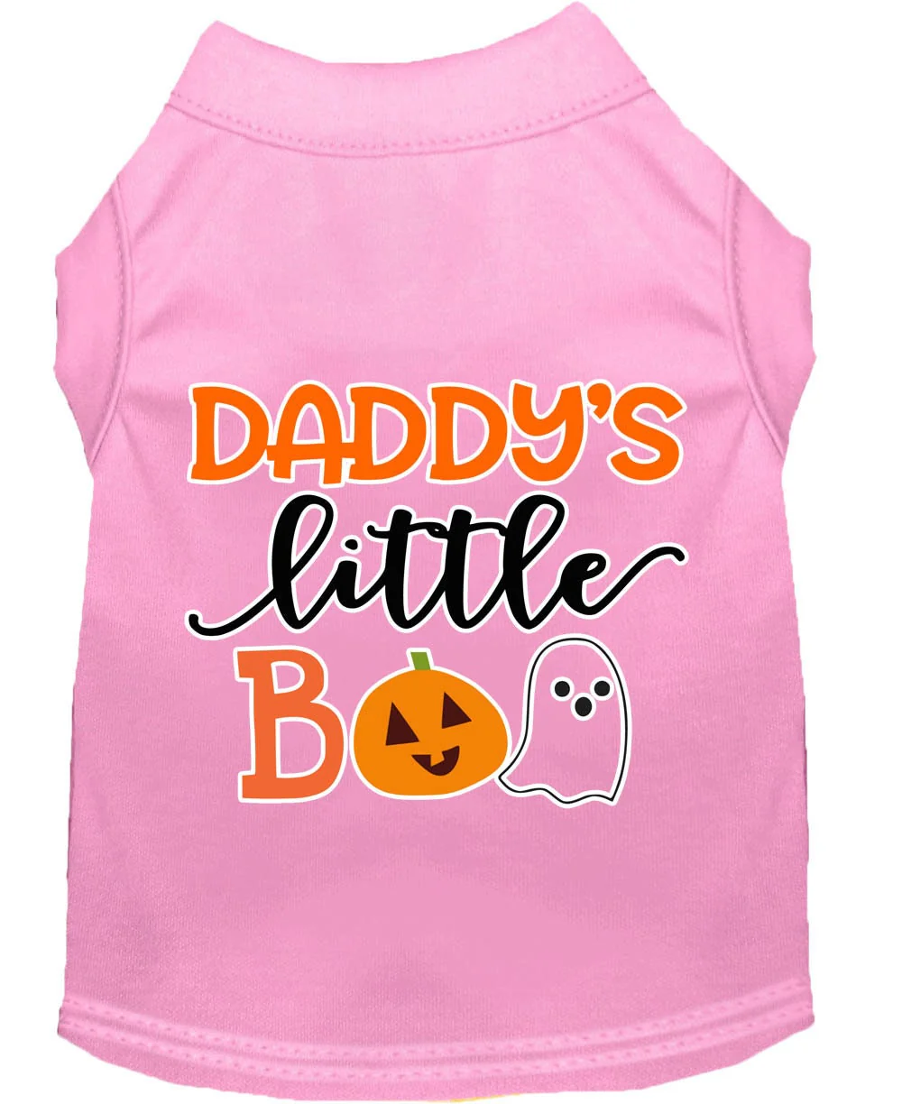 Halloween Pet Dog & Cat Shirt Screen Printed, "Daddy's Little Boo" - Image 6