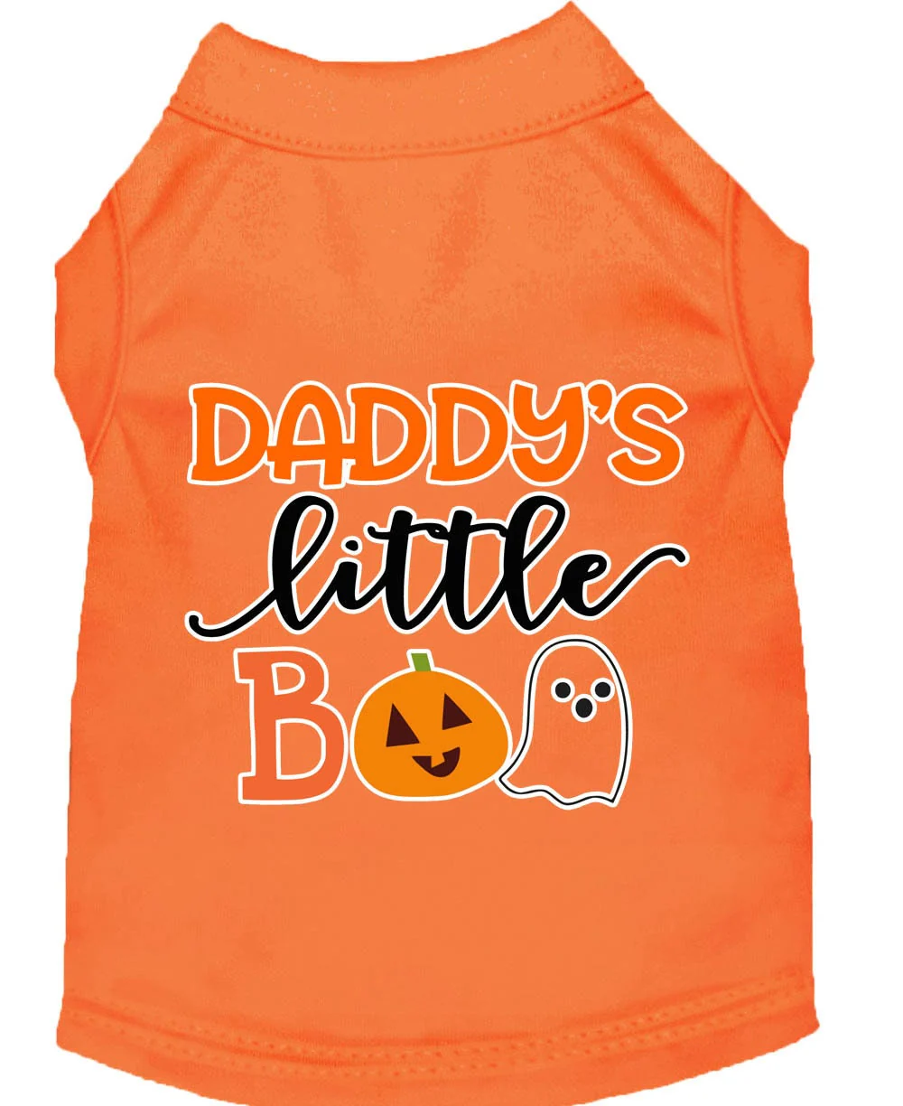 Halloween Pet Dog & Cat Shirt Screen Printed, "Daddy's Little Boo" - Image 7