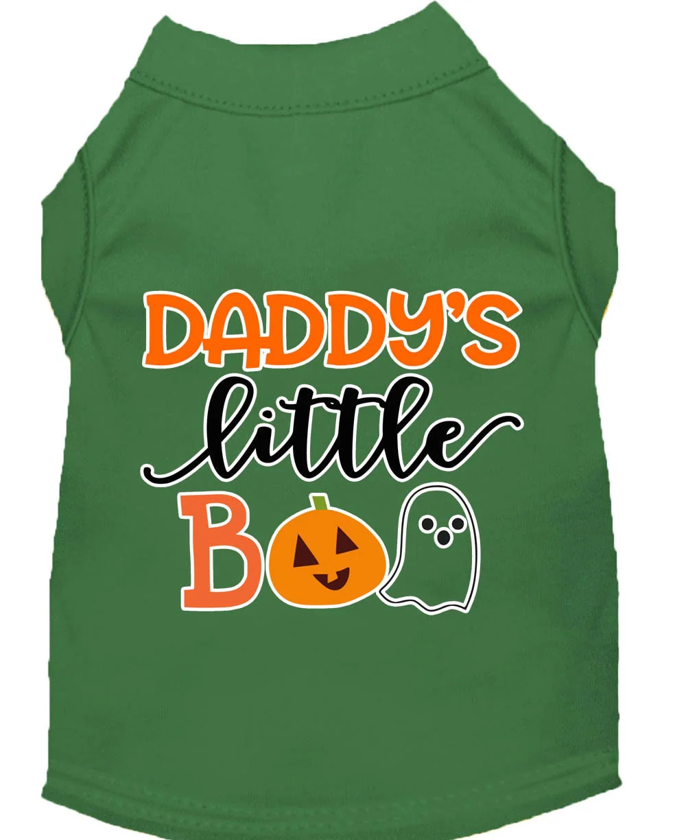 Halloween Pet Dog & Cat Shirt Screen Printed, "Daddy's Little Boo" - Image 8