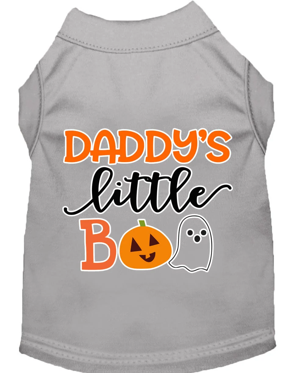 Halloween Pet Dog & Cat Shirt Screen Printed, "Daddy's Little Boo" - Image 9