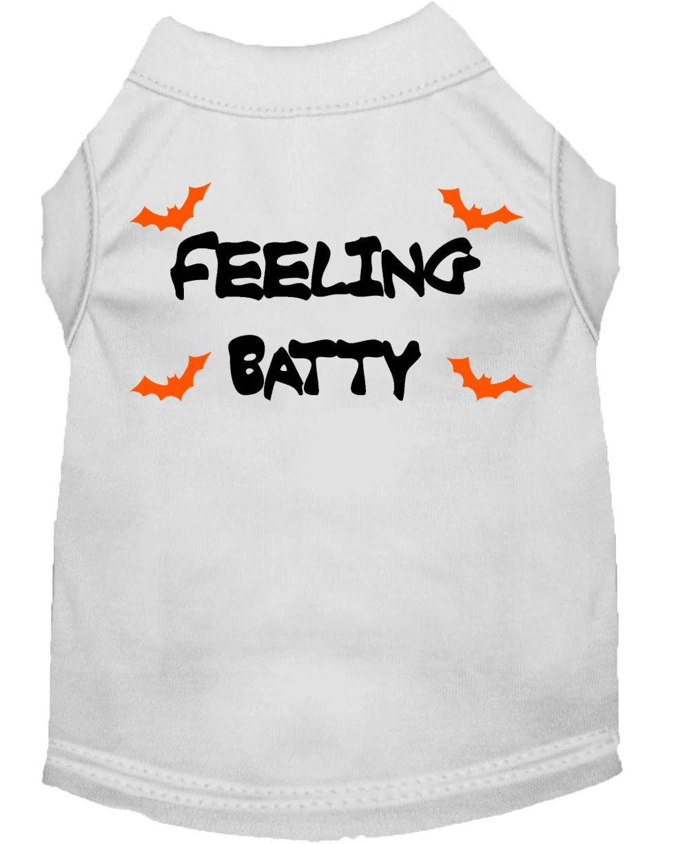 Halloween Pet Dog & Cat Shirt Screen Printed, "Feeling Batty" - Image 10