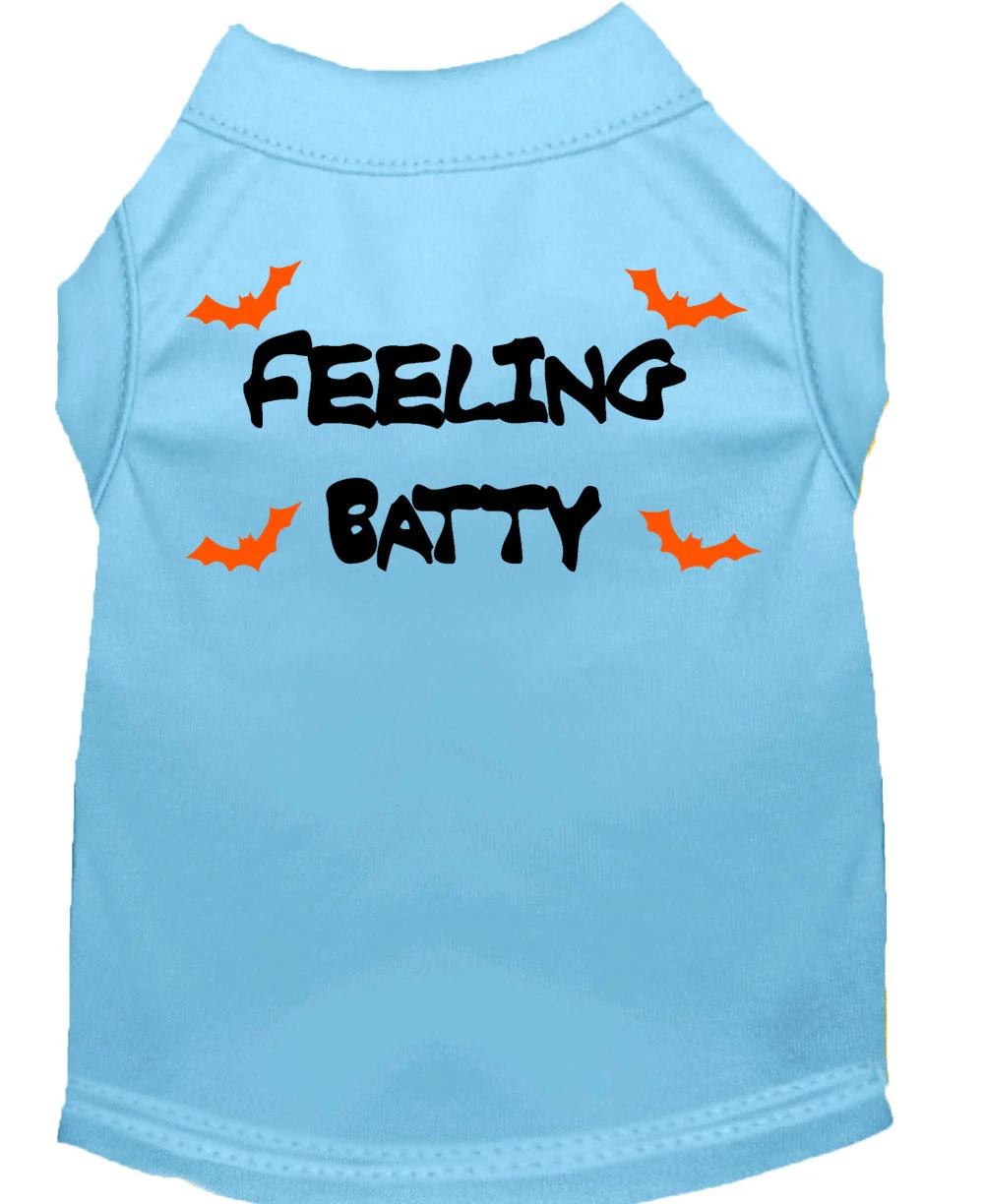 Halloween Pet Dog & Cat Shirt Screen Printed, "Feeling Batty" - Image 3