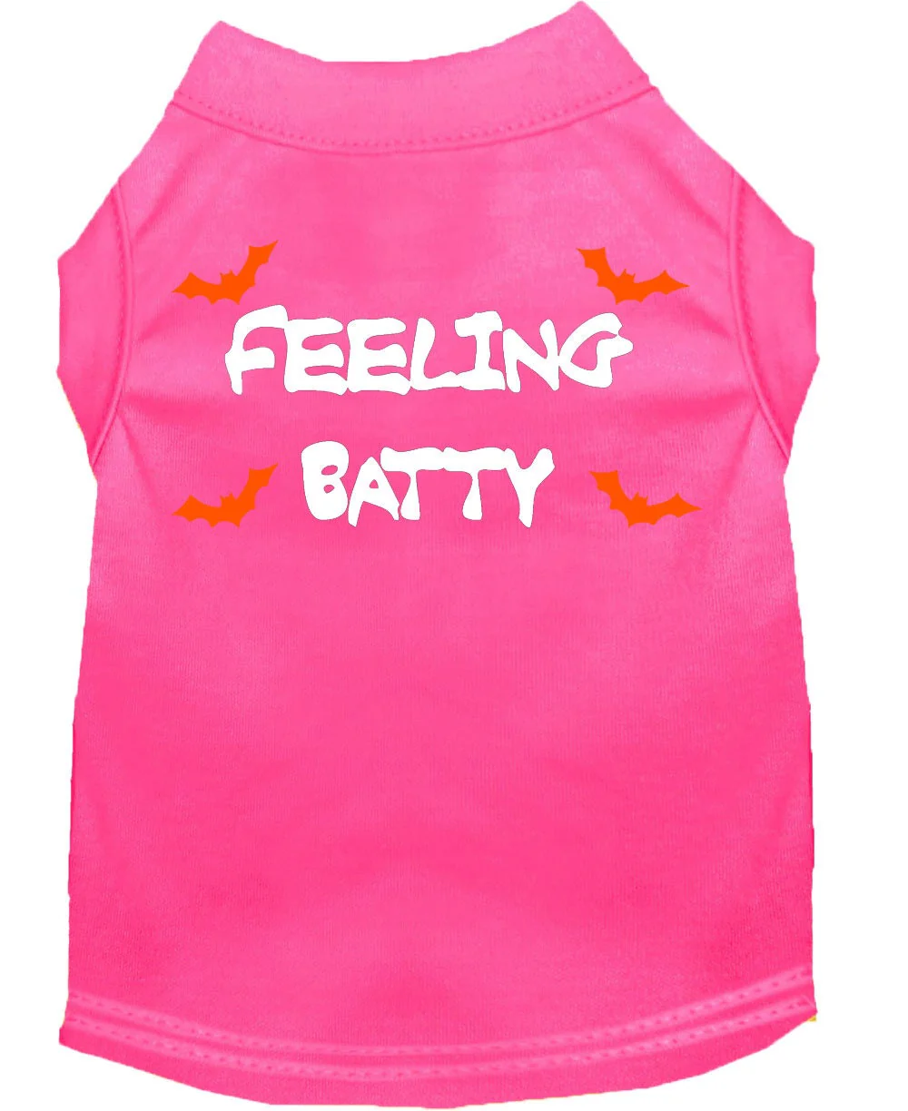 Halloween Pet Dog & Cat Shirt Screen Printed, "Feeling Batty" - Image 5