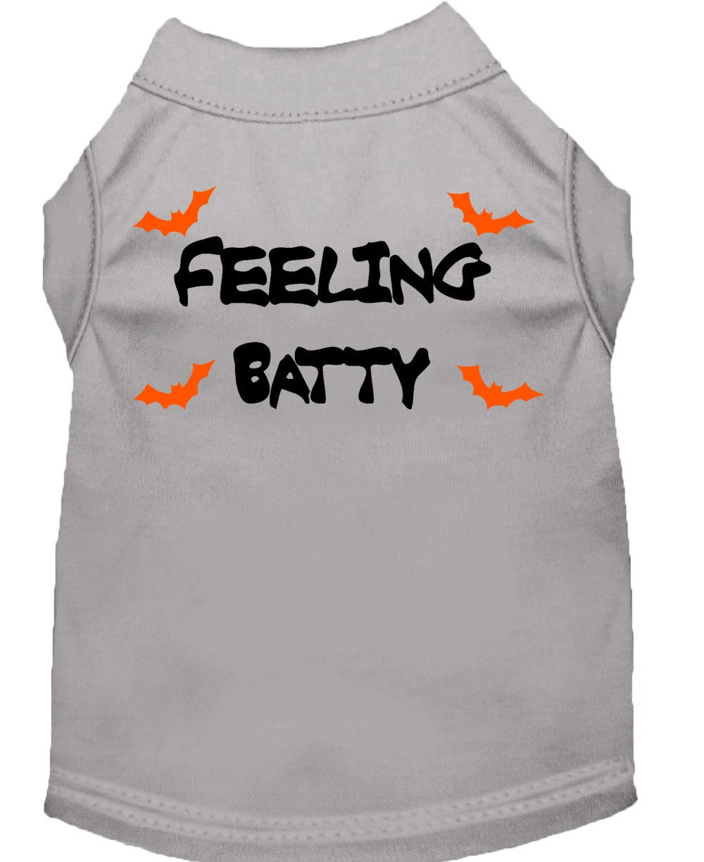 Halloween Pet Dog & Cat Shirt Screen Printed, "Feeling Batty" - Image 6