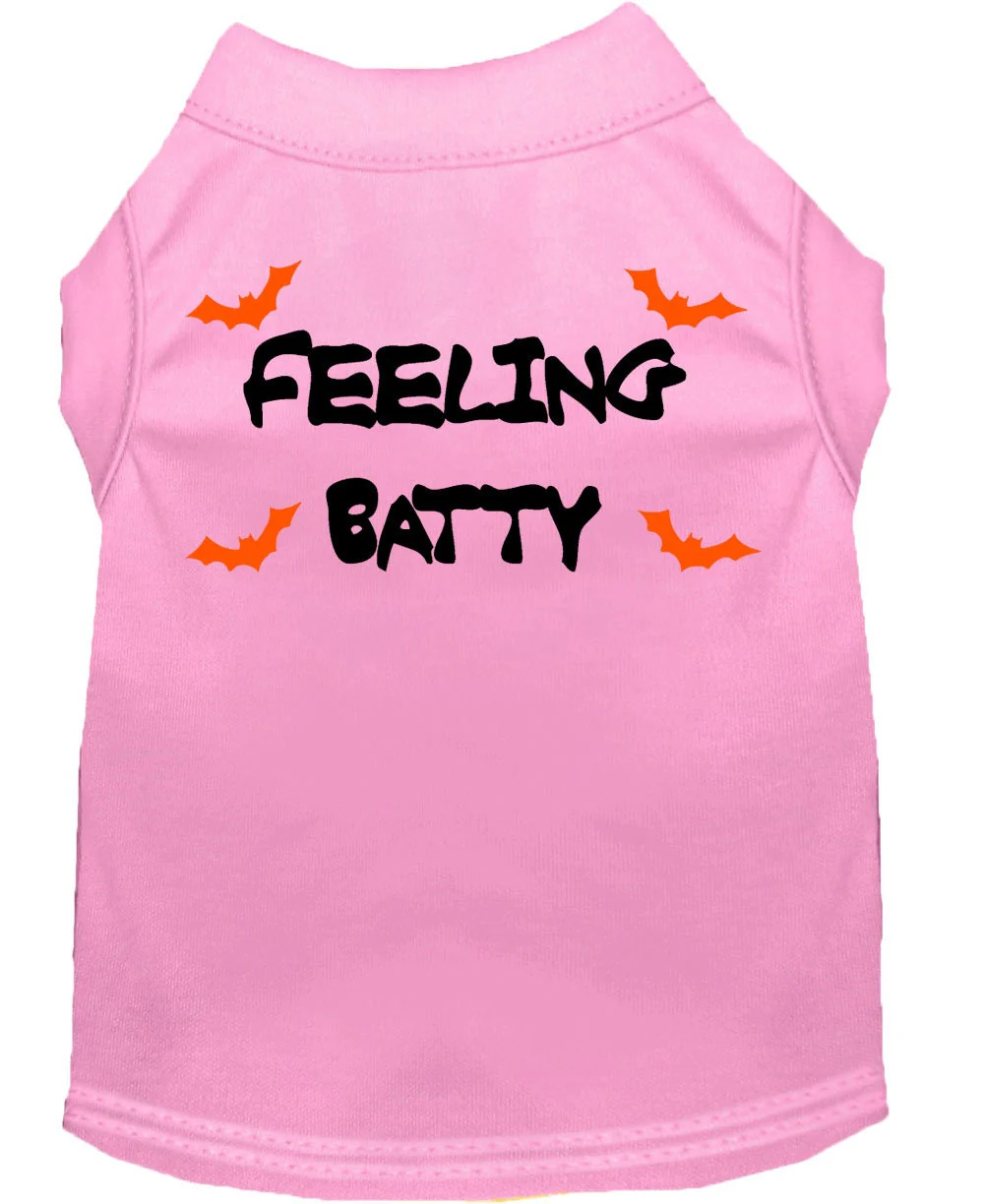 Halloween Pet Dog & Cat Shirt Screen Printed, "Feeling Batty" - Image 7
