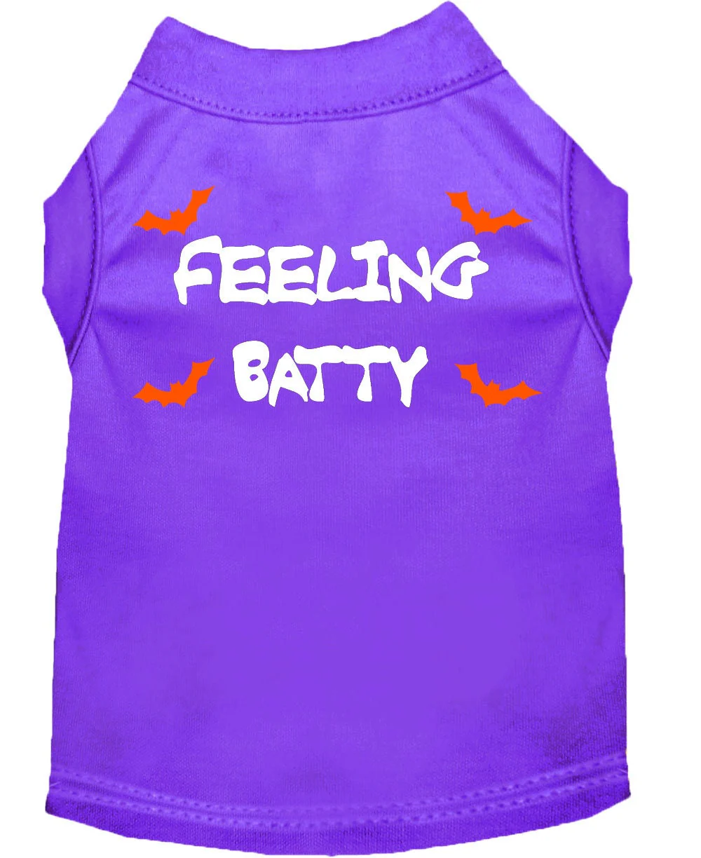 Halloween Pet Dog & Cat Shirt Screen Printed, "Feeling Batty" - Image 8
