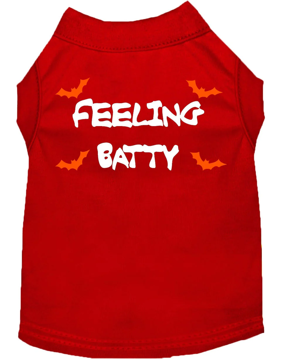 Halloween Pet Dog & Cat Shirt Screen Printed, "Feeling Batty" - Image 9