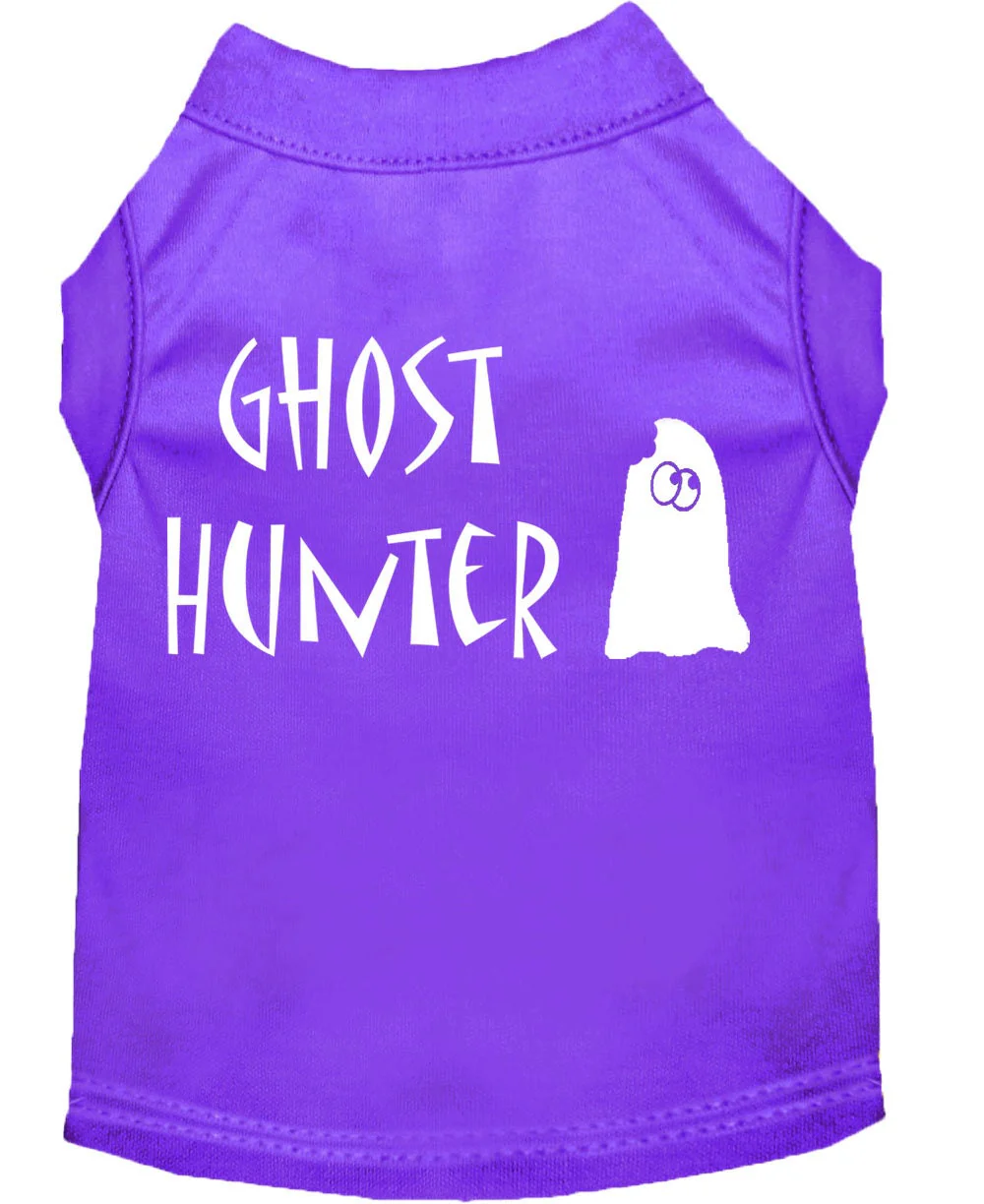 Halloween Pet Dog & Cat Shirt Screen Printed, "Ghost Hunter" - Image 3
