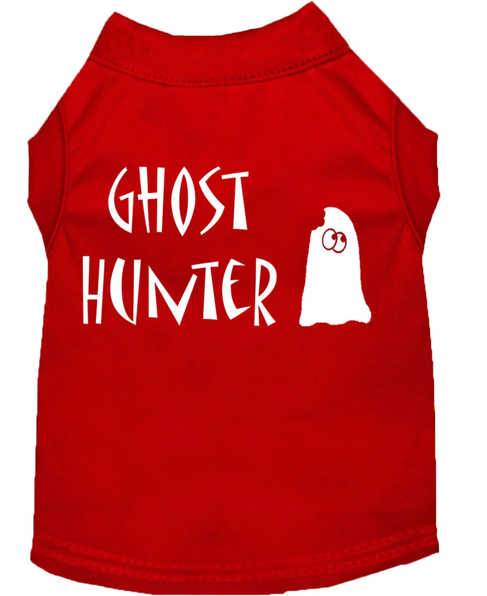 Halloween Pet Dog & Cat Shirt Screen Printed, "Ghost Hunter" - Image 4