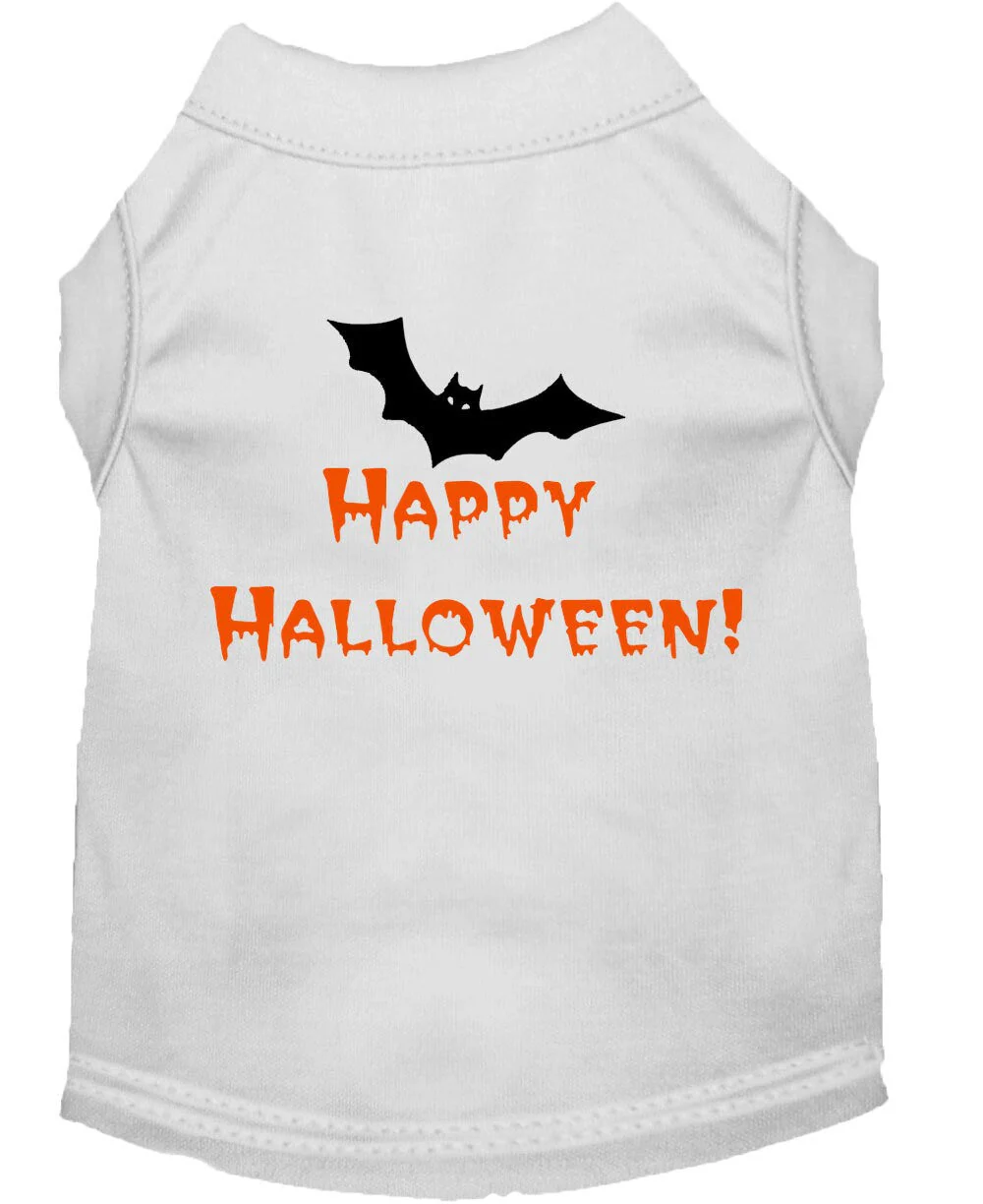 Halloween Pet Dog & Cat Shirt Screen Printed, "Happy Halloween" - Image 3