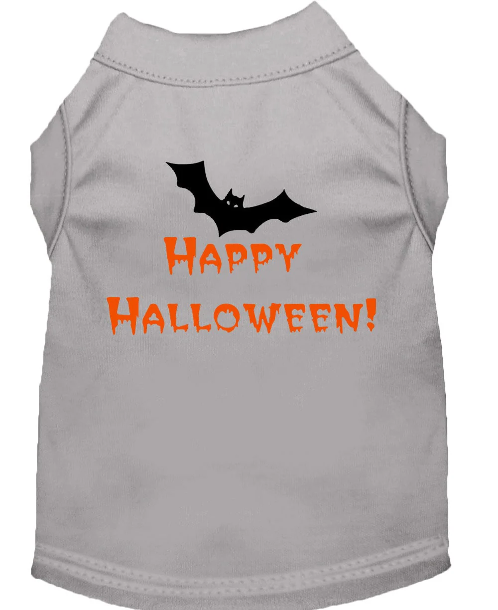 Halloween Pet Dog & Cat Shirt Screen Printed, "Happy Halloween" - Image 5