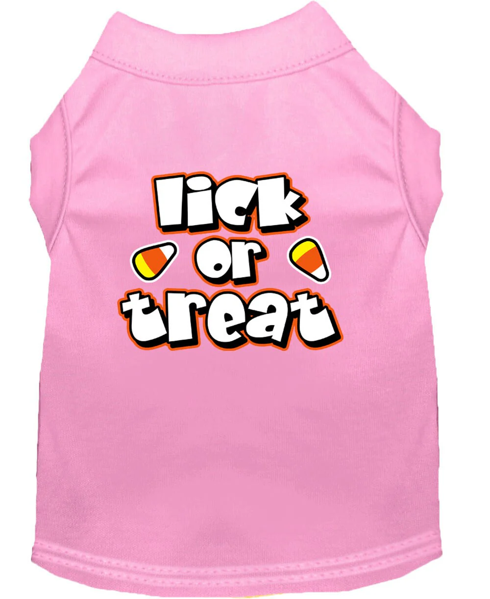 Halloween Pet Dog & Cat Shirt Screen Printed, "Lick or Treat" - Image 3