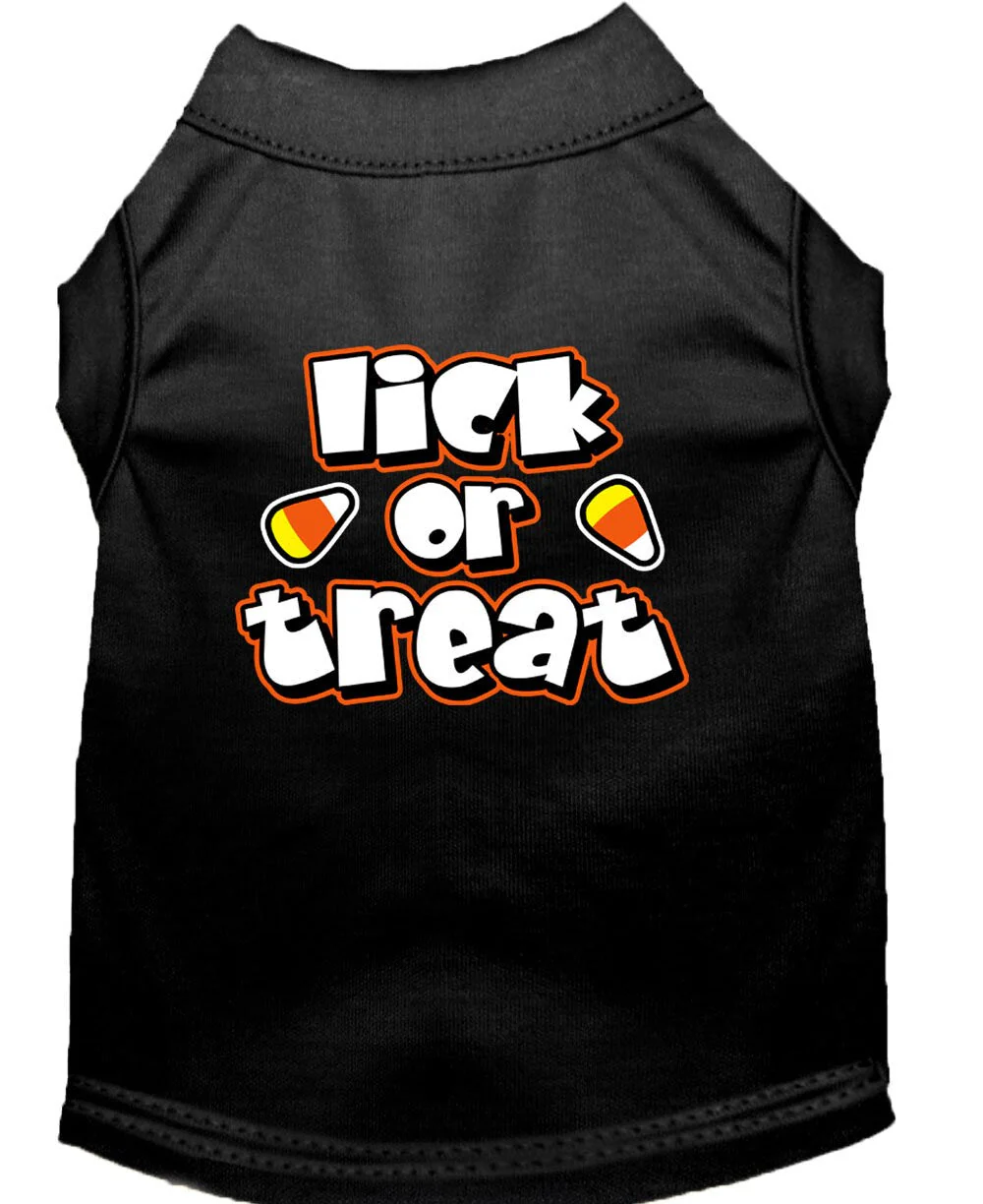 Halloween Pet Dog & Cat Shirt Screen Printed, "Lick or Treat" - Image 7