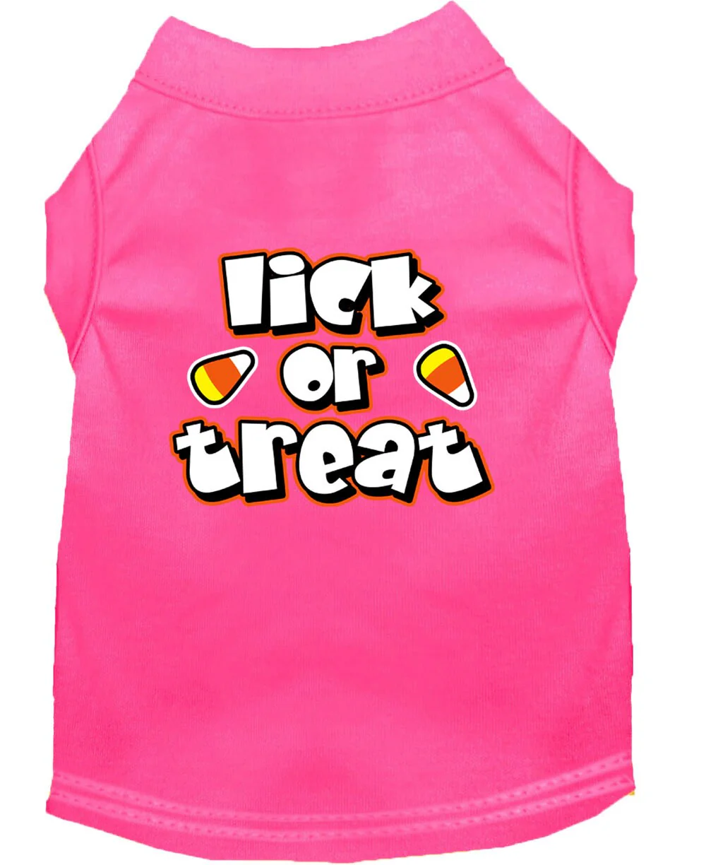 Halloween Pet Dog & Cat Shirt Screen Printed, "Lick or Treat" - Image 8
