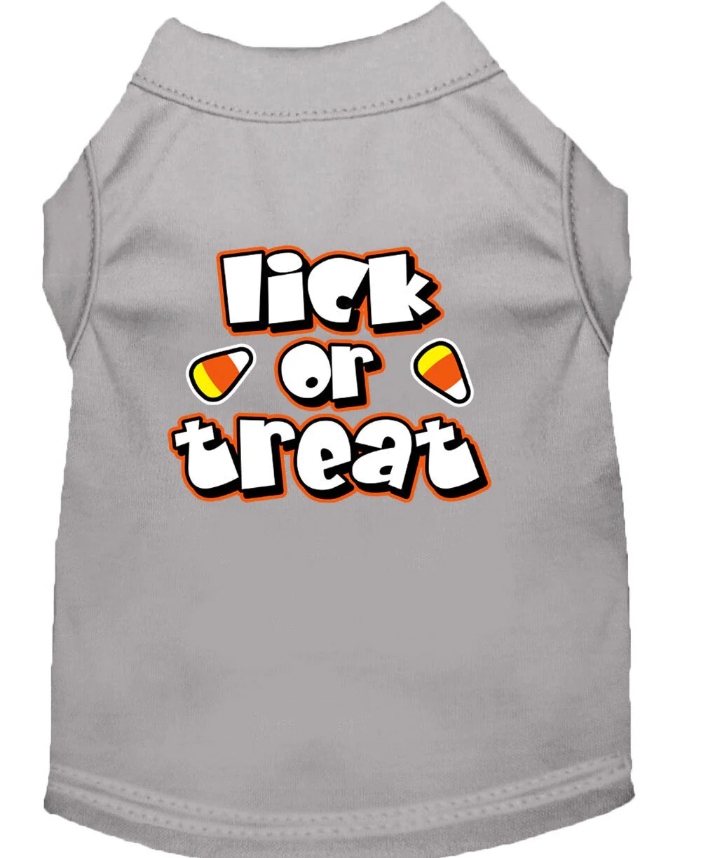 Halloween Pet Dog & Cat Shirt Screen Printed, "Lick or Treat" - Image 9