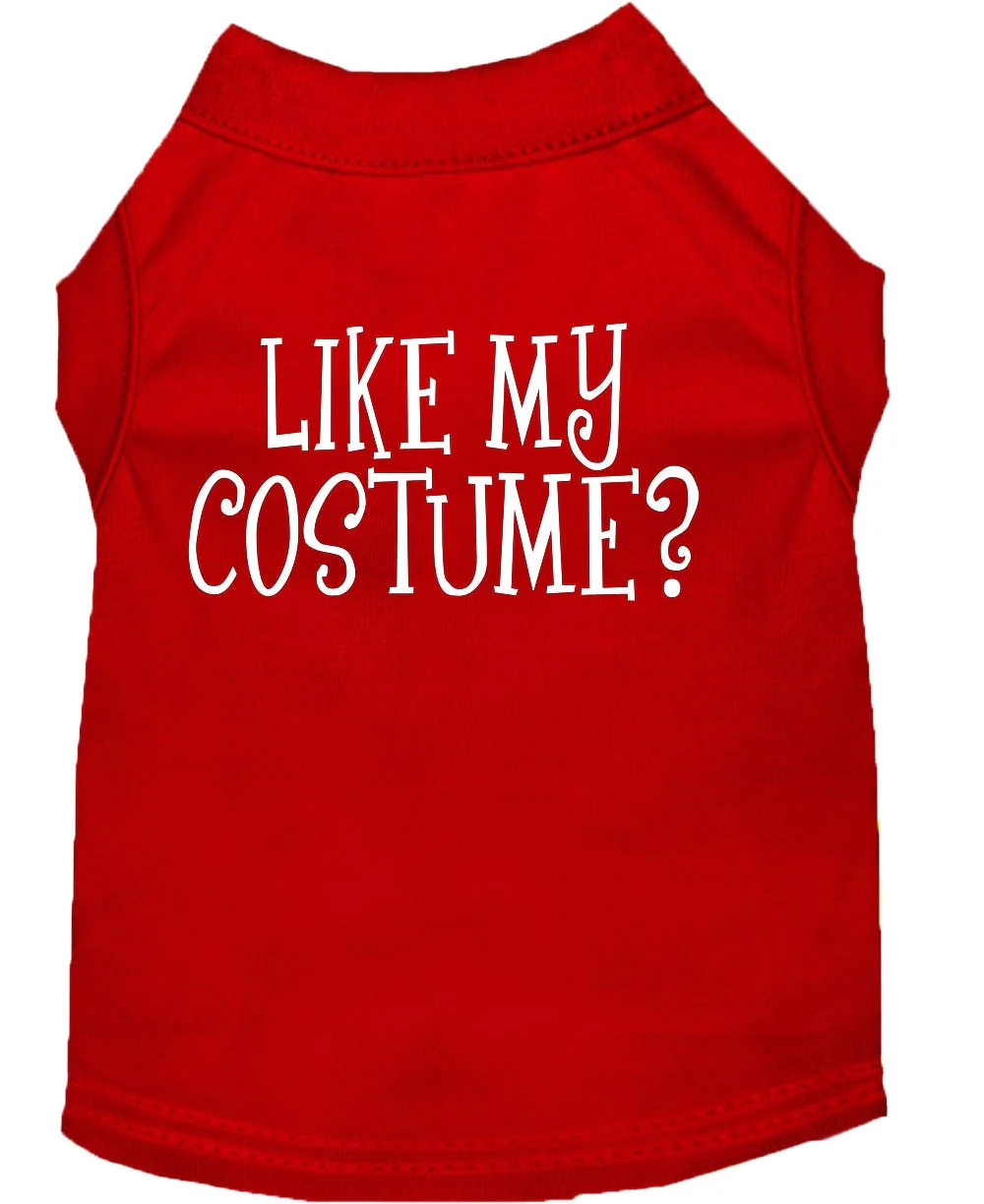 Halloween Pet Dog & Cat Shirt Screen Printed, "Like My Costume?" - Image 10